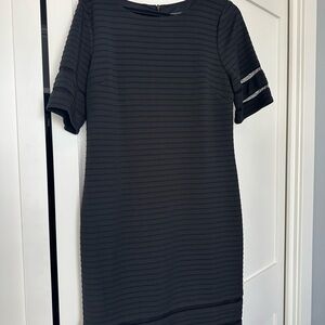 Chic Black Textured Dress